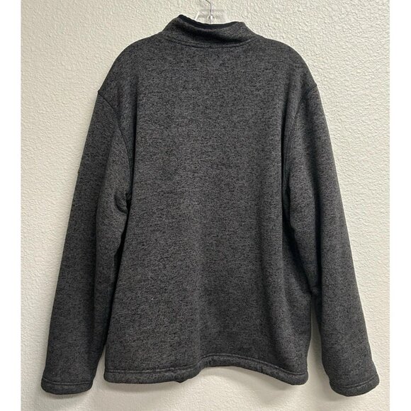 Orvis Men’s Quarter Zip Sherpa Lined Pullover Sweater XL Outdoor Gray - Picture 2 of 12